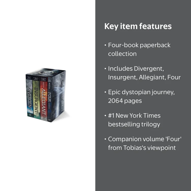 Veronica Roth, Book Set, Divergent Series with Four, Paperback