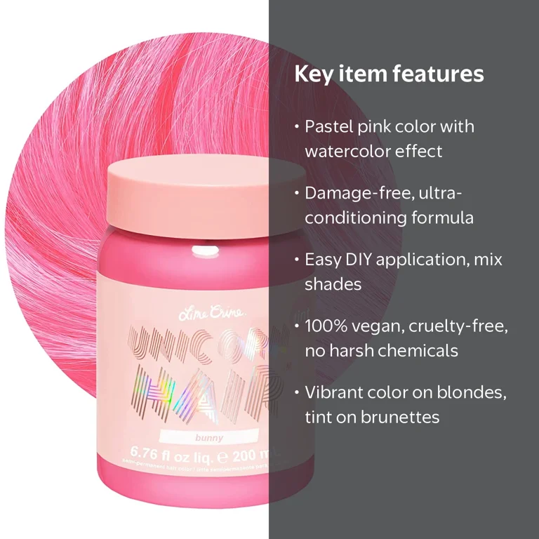 【luna】Tilabunnyマステ「虹色ジュース兎」他　計10種12点 Lime Crime Unicorn Hair Semi-Permanent Hair Color Vegan Light