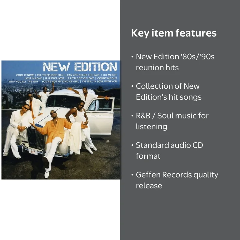 Geffen Records, Music & Performance, New Edition - Icon CD, 80s