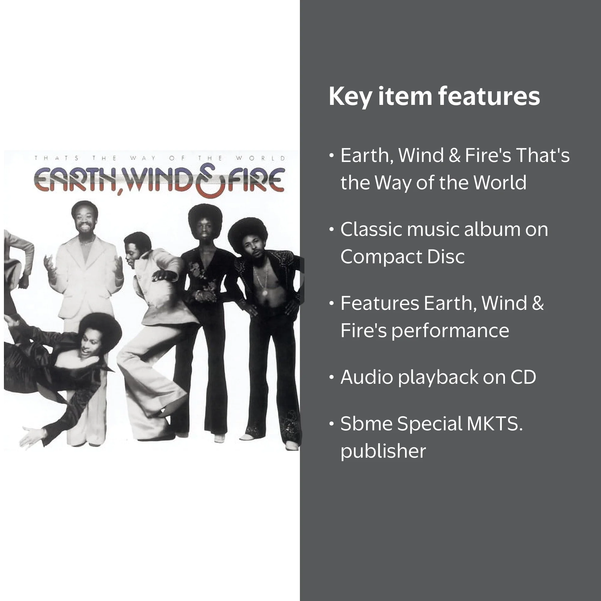 Earth Wind & Fire, Music & Performance CD, That's the Way of the