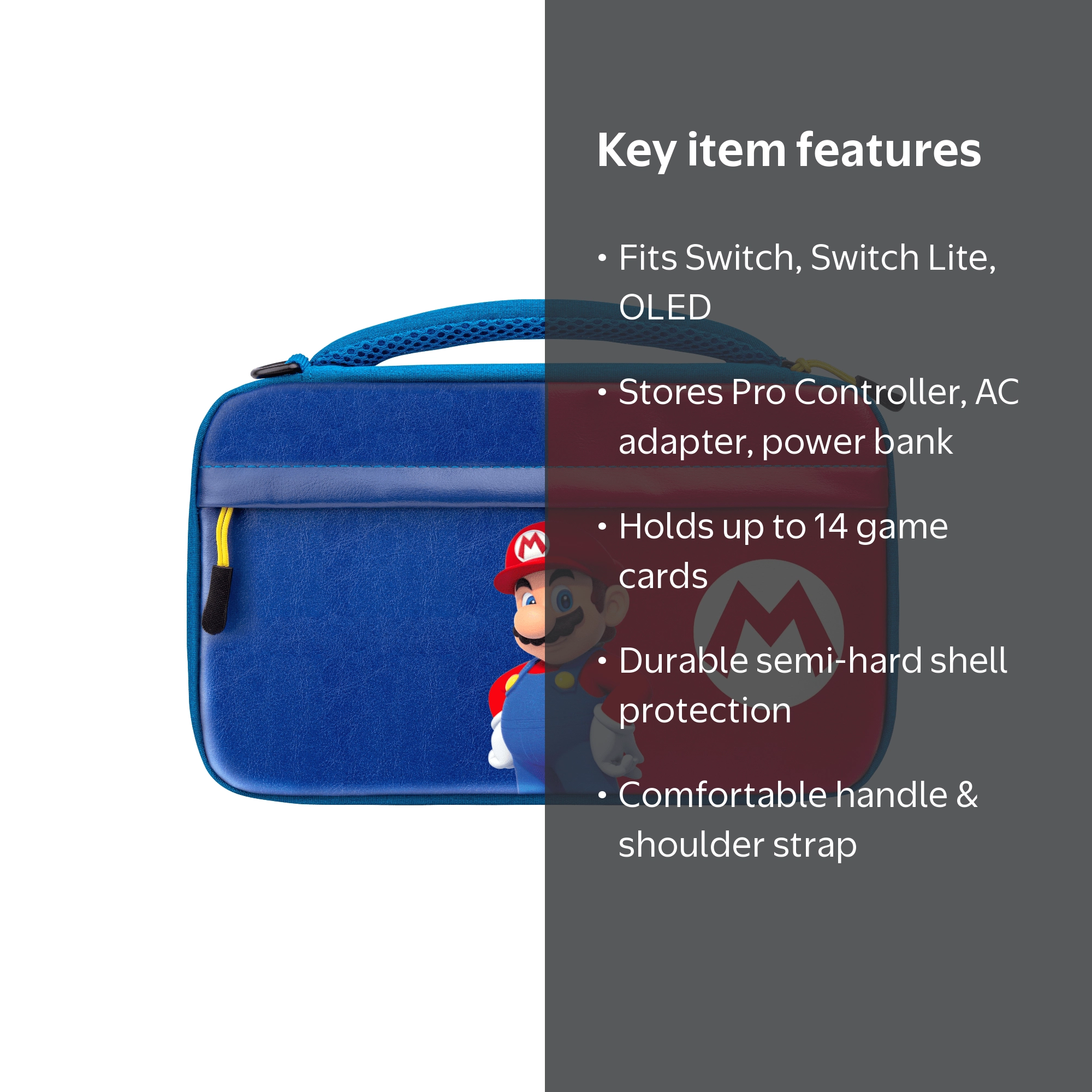 PDP, Gaming Commuter Case, Power Pose Mario, Nintendo Switch Lite
