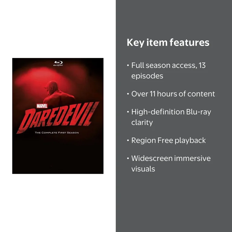 Daredevil: The Complete First Season (Blu-ray), ABC, Action