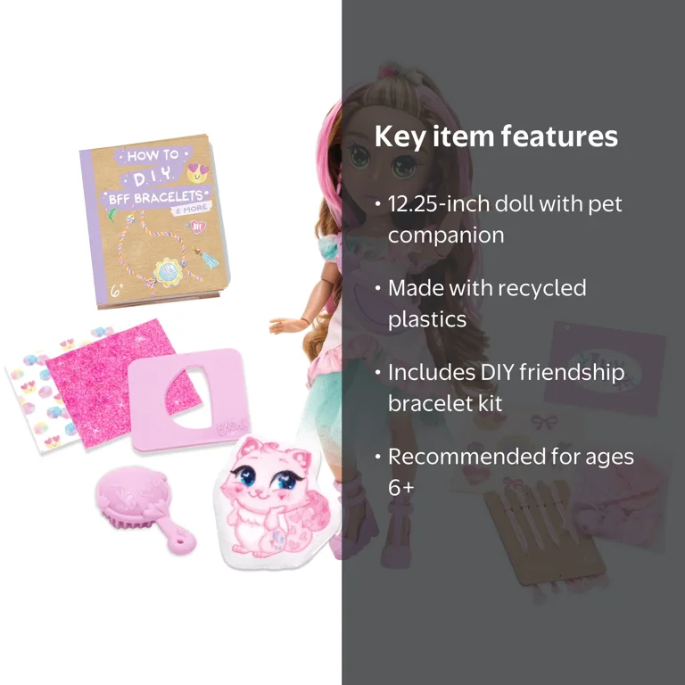 BeKind: Ivy Eco-Friendly Fashion Doll with DIY Play, Age 6+