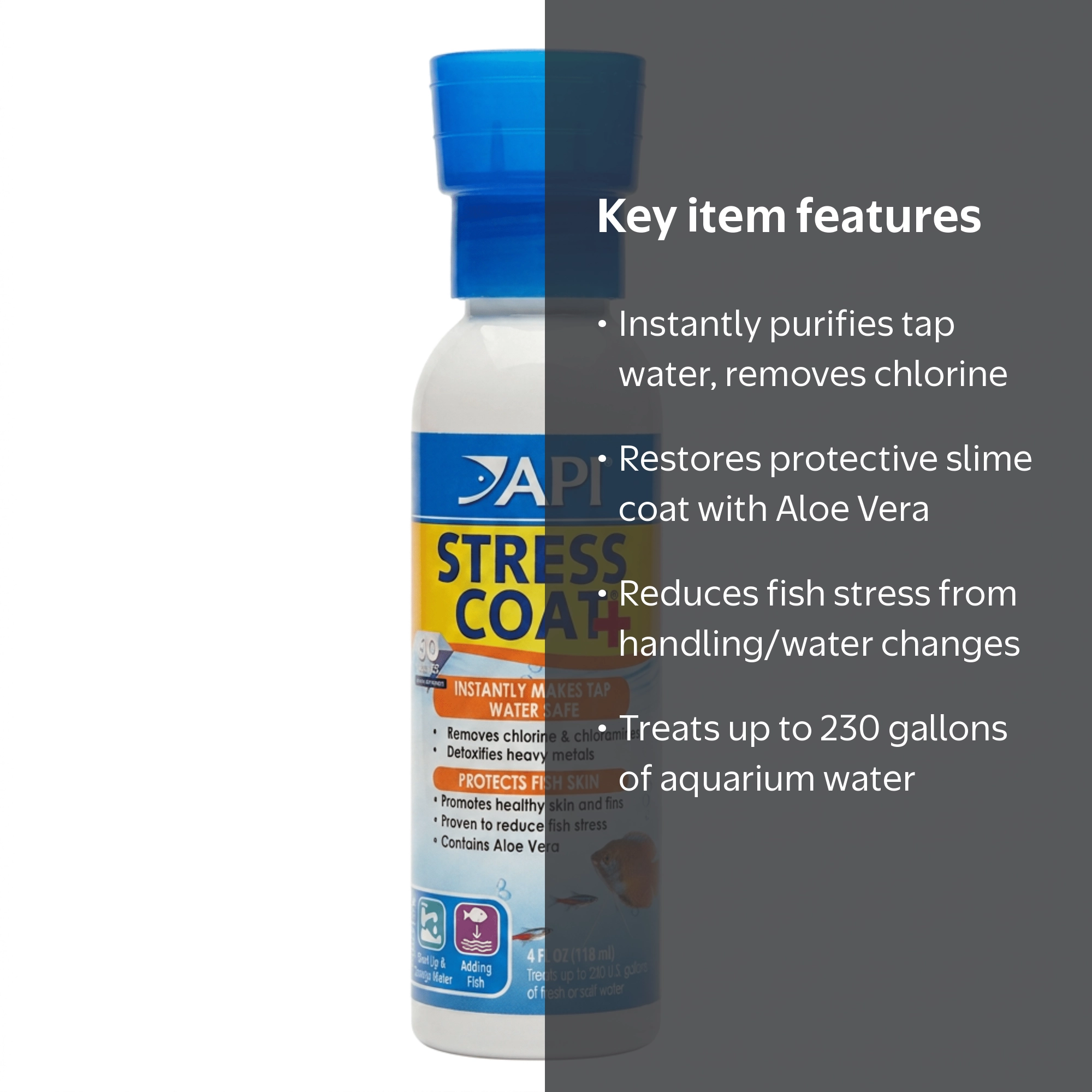 API Stress Coat Water Conditioner and Dechlorinator, 4 fl oz