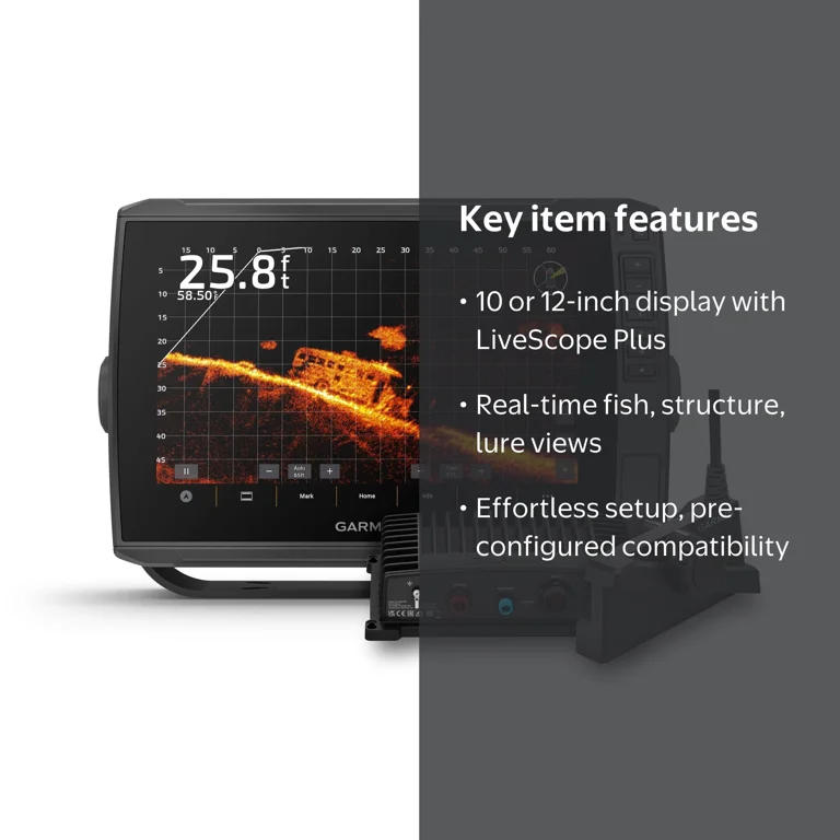livescope fish finders for sale Garmin Panoptics Plus | Live Imaging Sonar System configured compatibility iMASTER Multi-Function Display 16in