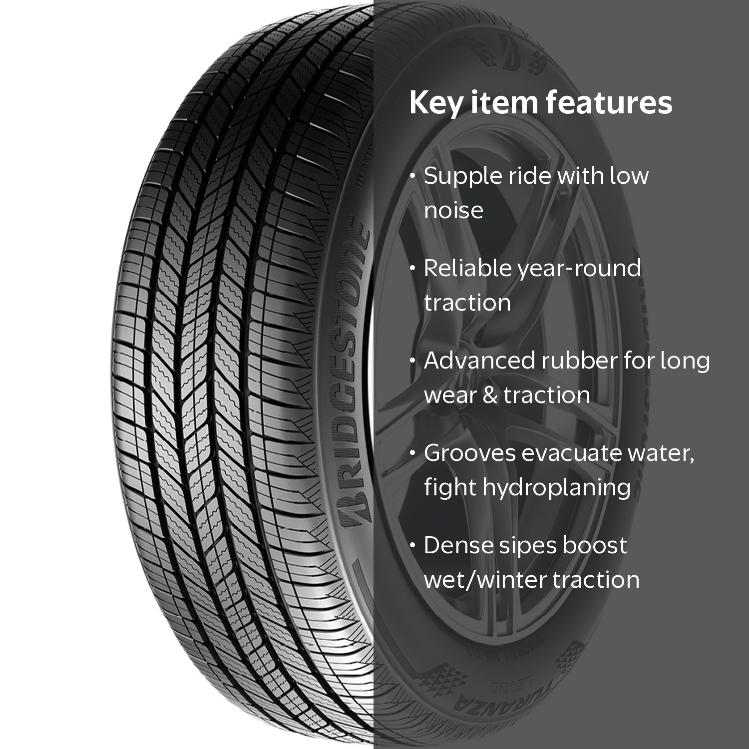 Bridgestone Turanza LS100 All Season 225/55R18 102H XL Passenger