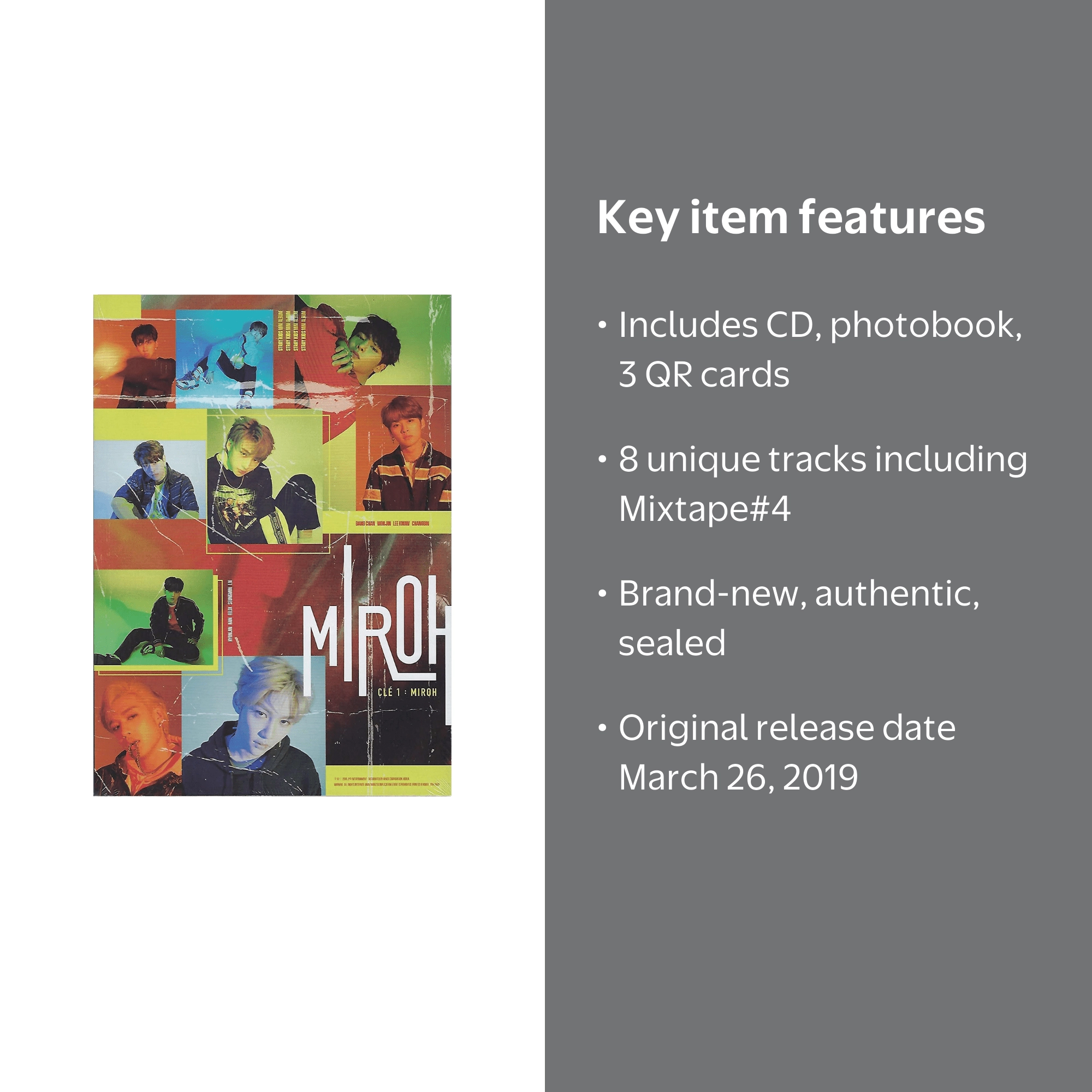 Stray Kids - [Cle 1:Miroh] Mini Album Normal Edition MIROH Version