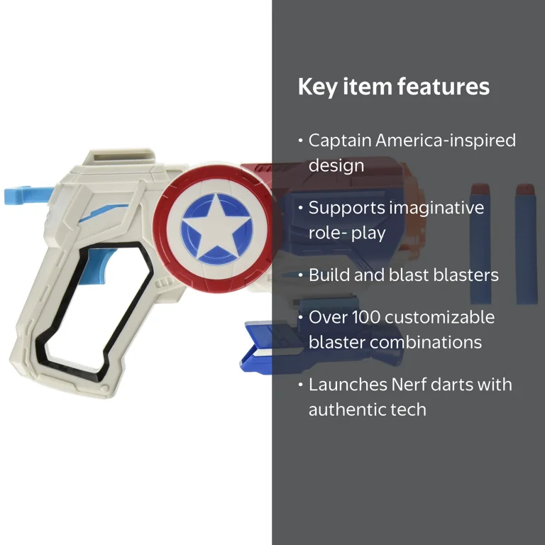 Avengers: Endgame Nerf Captain America Assembler Gear - Walmart.com