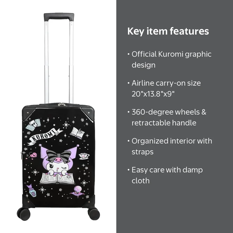 Bioworld, Kuromi Carry-On Suitcase, 20