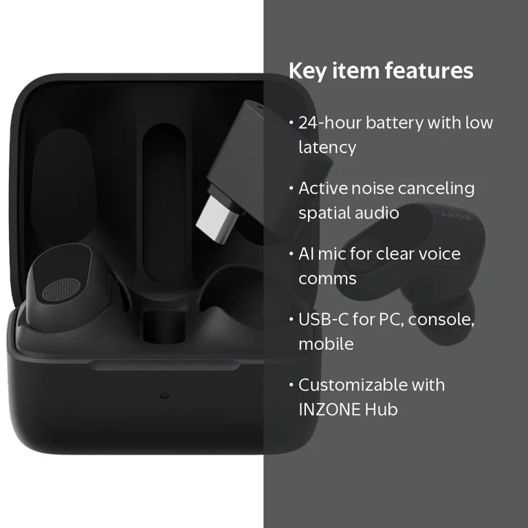 Sony INZONE Buds Truly Wireless Noise Cancelling Earbuds - Walmart.com