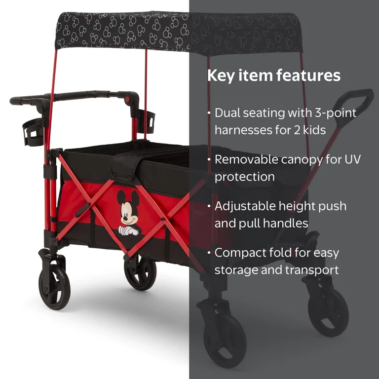 Disney Mickey Mouse Stroller Wagon by Delta Children - Walmart.com