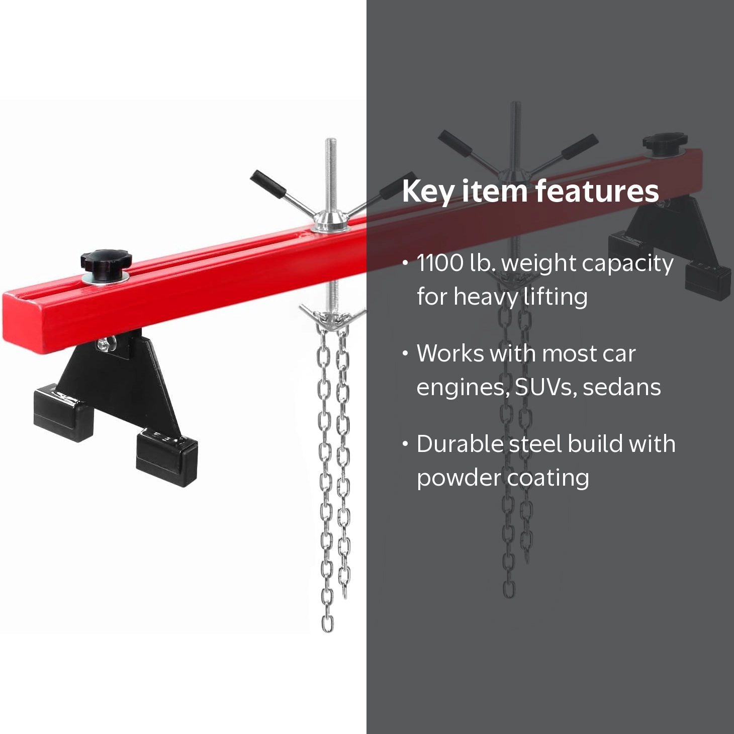 MaxWorks 50942 Engine Support Bar 1100 Lbs Capacity Engine