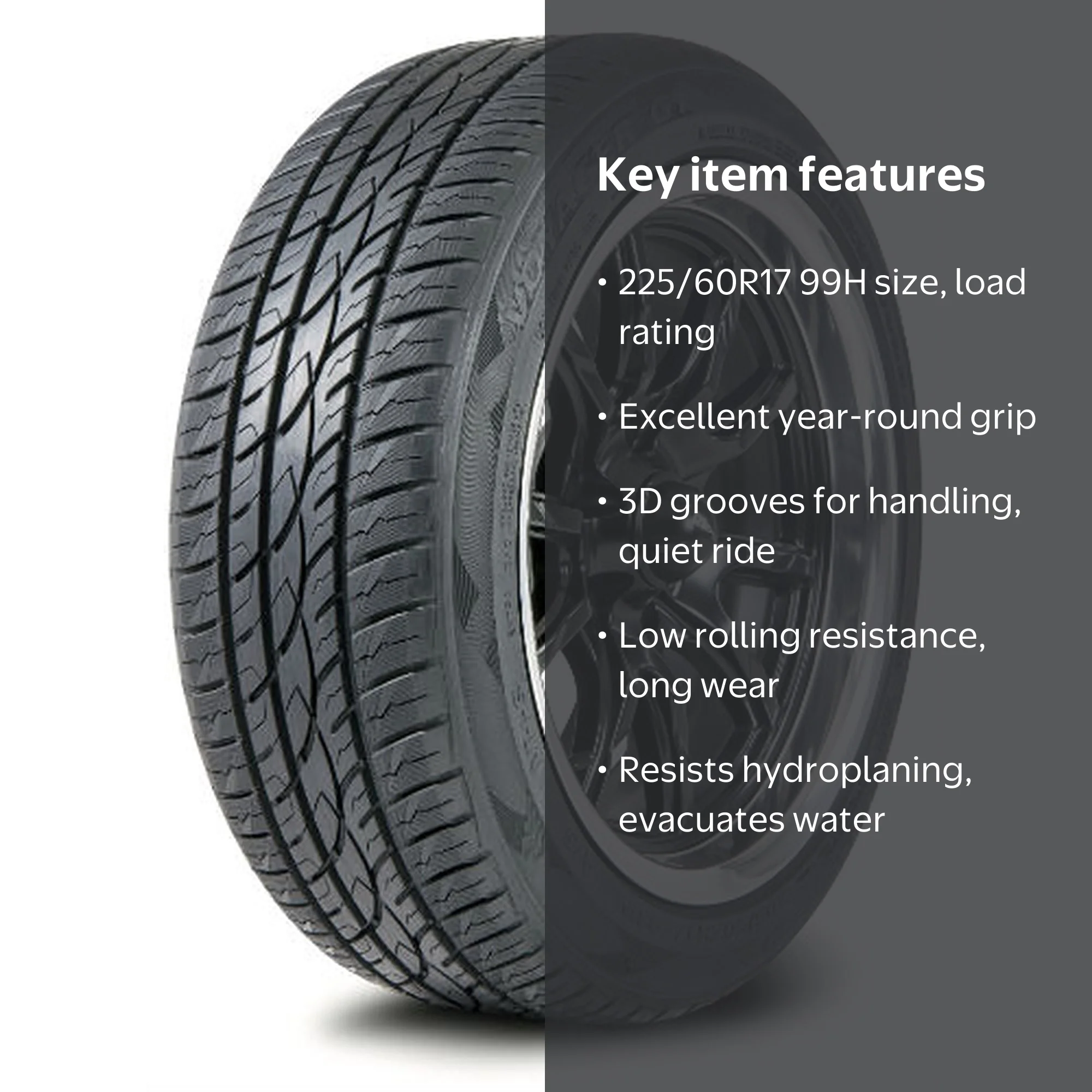 Groundspeed Voyager GT P225/60R17 99H All-Season Performance