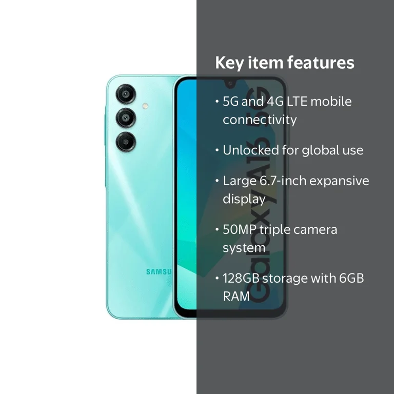 Samsung Galaxy A16 5G + 4G LTE (128GB + 6GB) Unlocked (For T