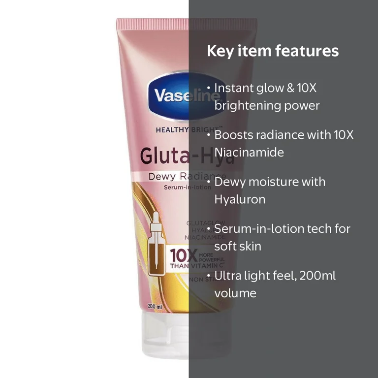 Vaseline Lotion Pro VitaB3 Serum-Boost 200ml Brightening and Softening Skin