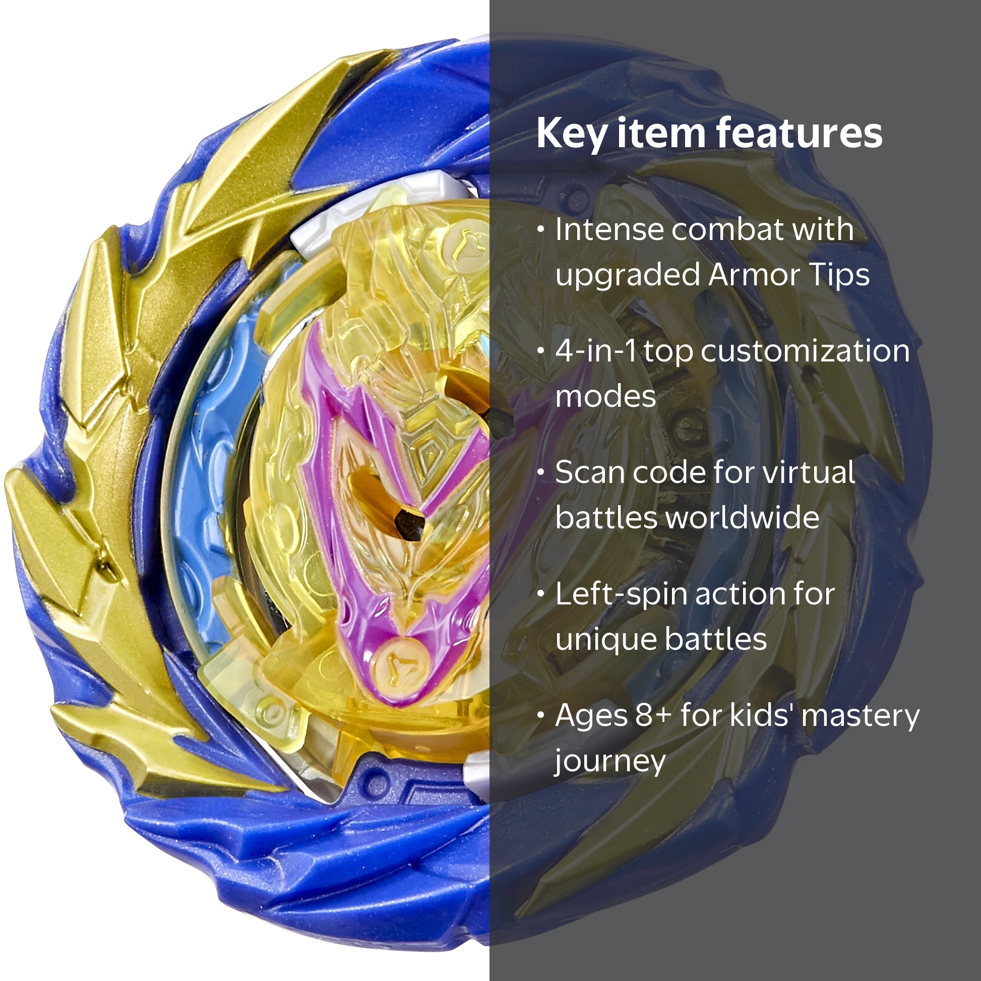Beyblade Burst QuadStrike Fierce Achilles A8 Spinning Battling Top