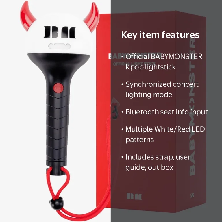 BABYMONSTER Lightstick Official Kpop Merch Merchandise - Walmart.com