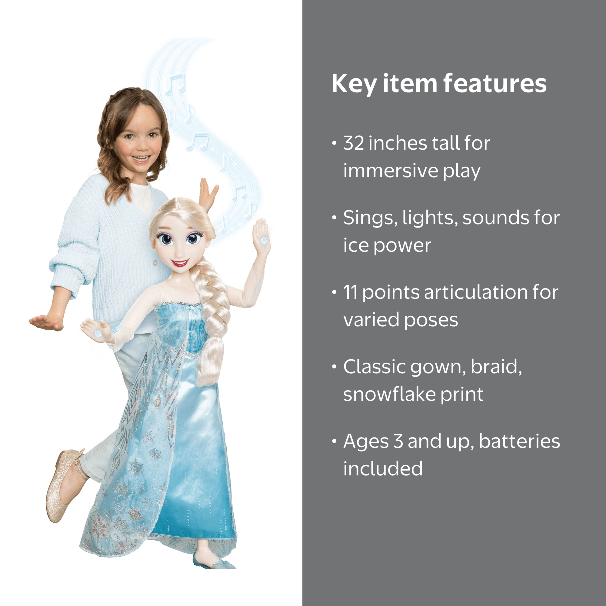 Frozen Elsa Doll with Lights - Action dolls for hobby shops
