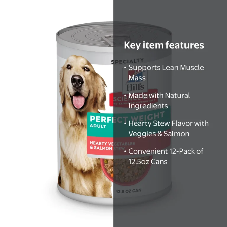 Hill's Science Diet, Dog Food, Perfect Weight, 12.5oz Can, 12pk