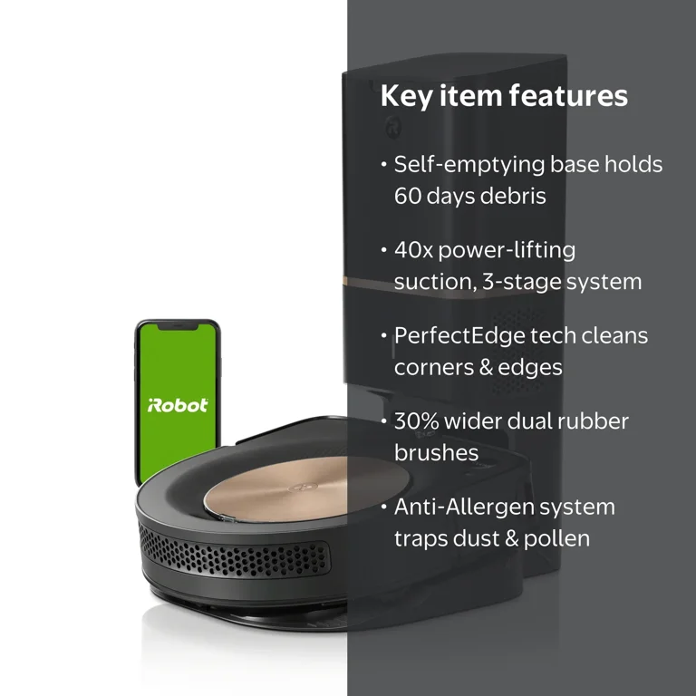 iRobot Roomba s9+ (9550) Wi-Fi Connected Robot Vacuum with