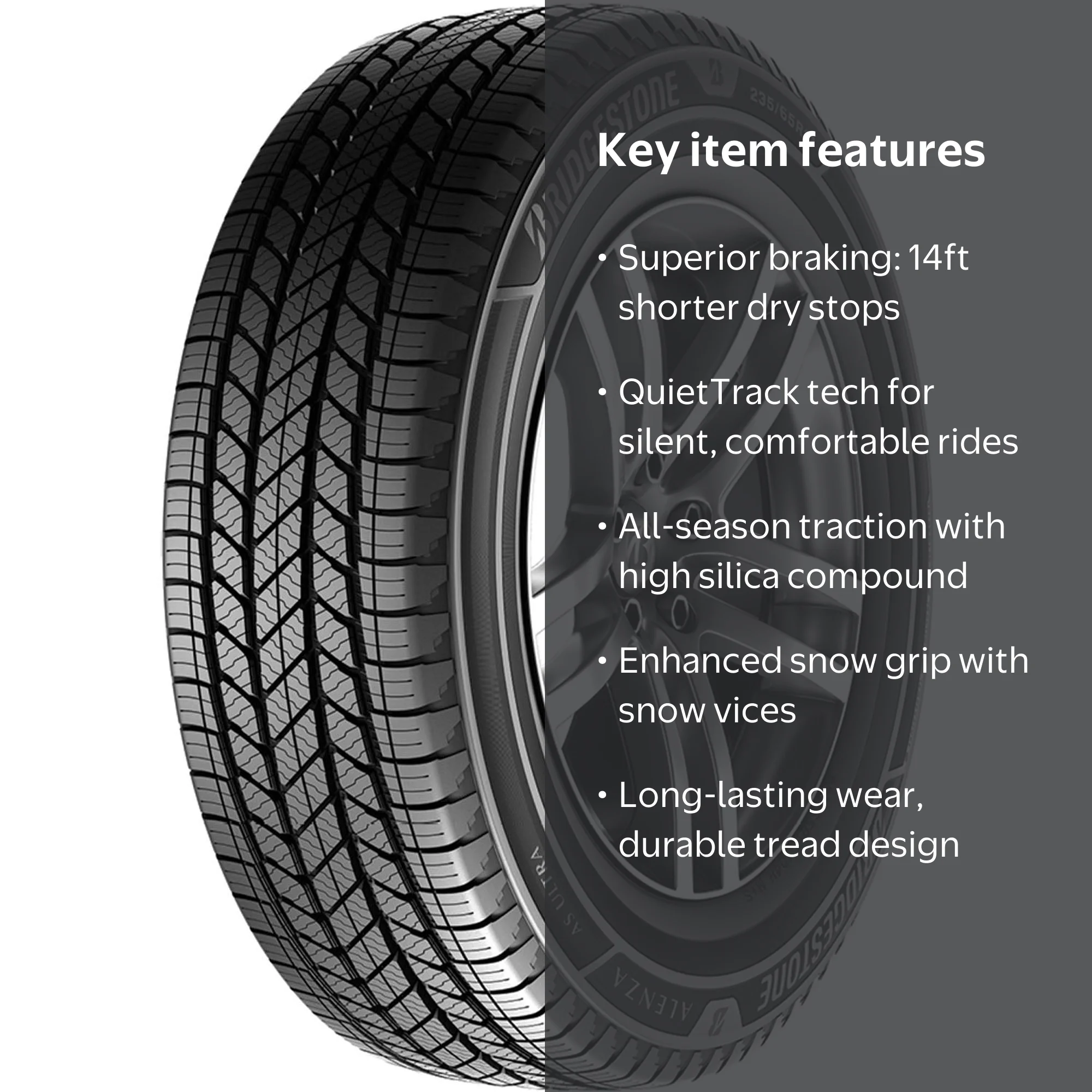 Bridgestone Alenza A/S Ultra 245/60R20 107H All Season SUV