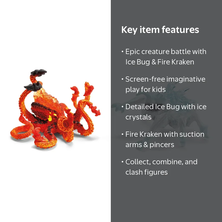 Schleich, Ice Bug vs Fire Kraken, 70826, Creatures Battle