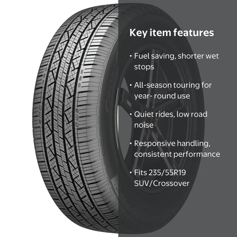 Continental, SUV/Crossover Tire, 235/55R19 101H, All Season
