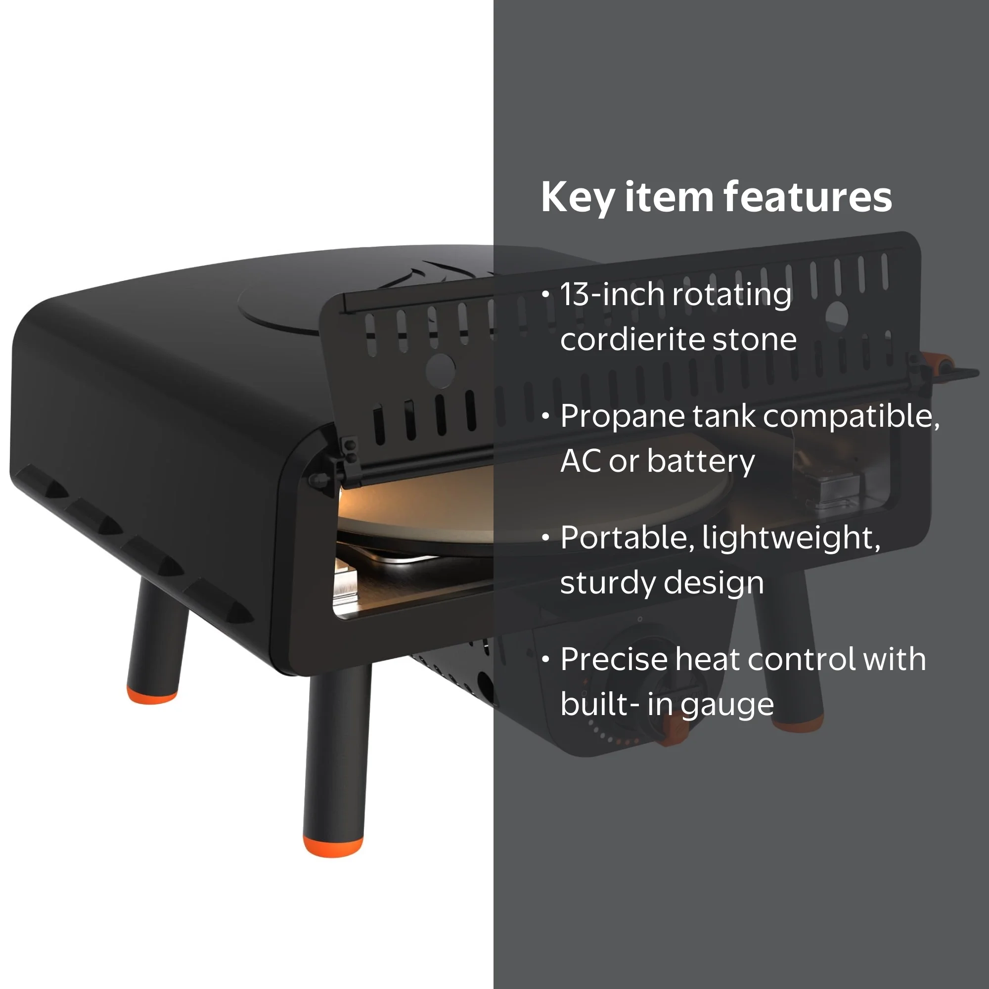 Blackstone Leggero Portable Outdoor Pizza Oven with 13