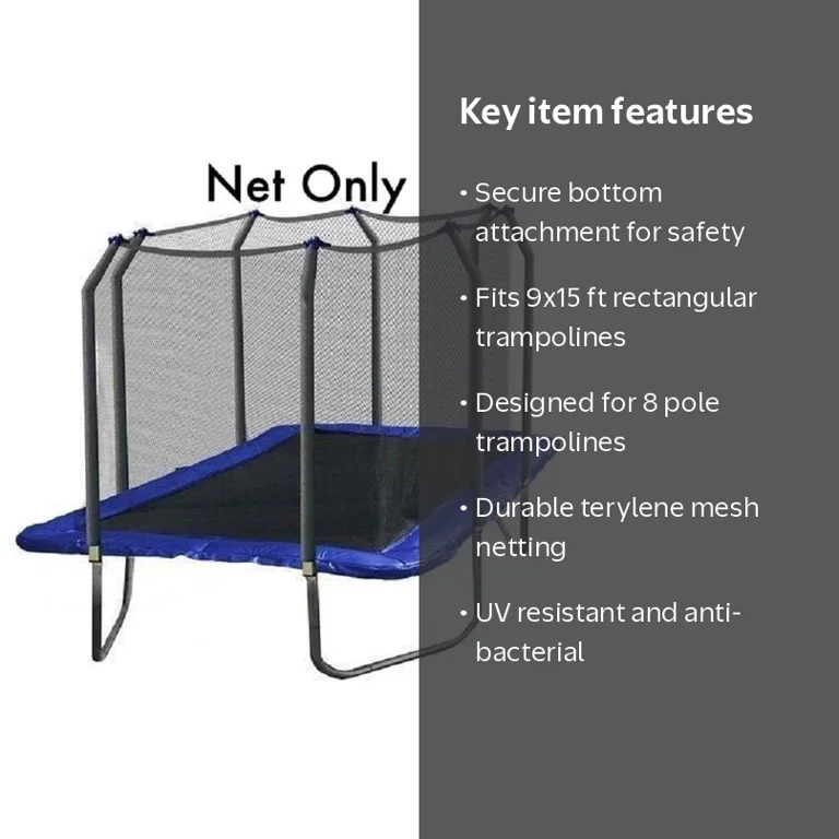 ネット　9ｍ×４ｍ Skywalker 9FT x 15FT Rectangle Trampoline Enclosure Net with