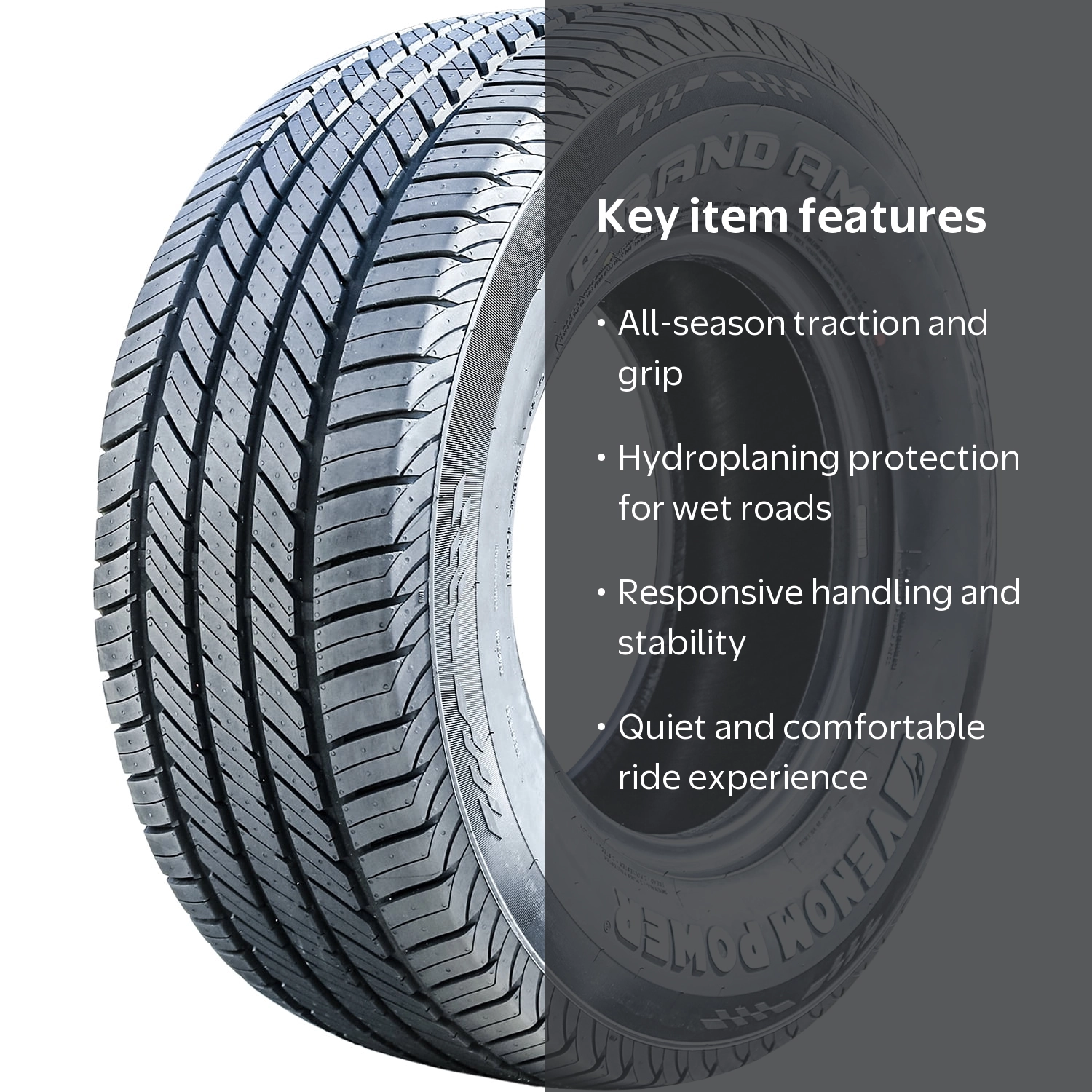 Venom Power Grand AM 245/60R15 101V Standard Load All-Season Sport