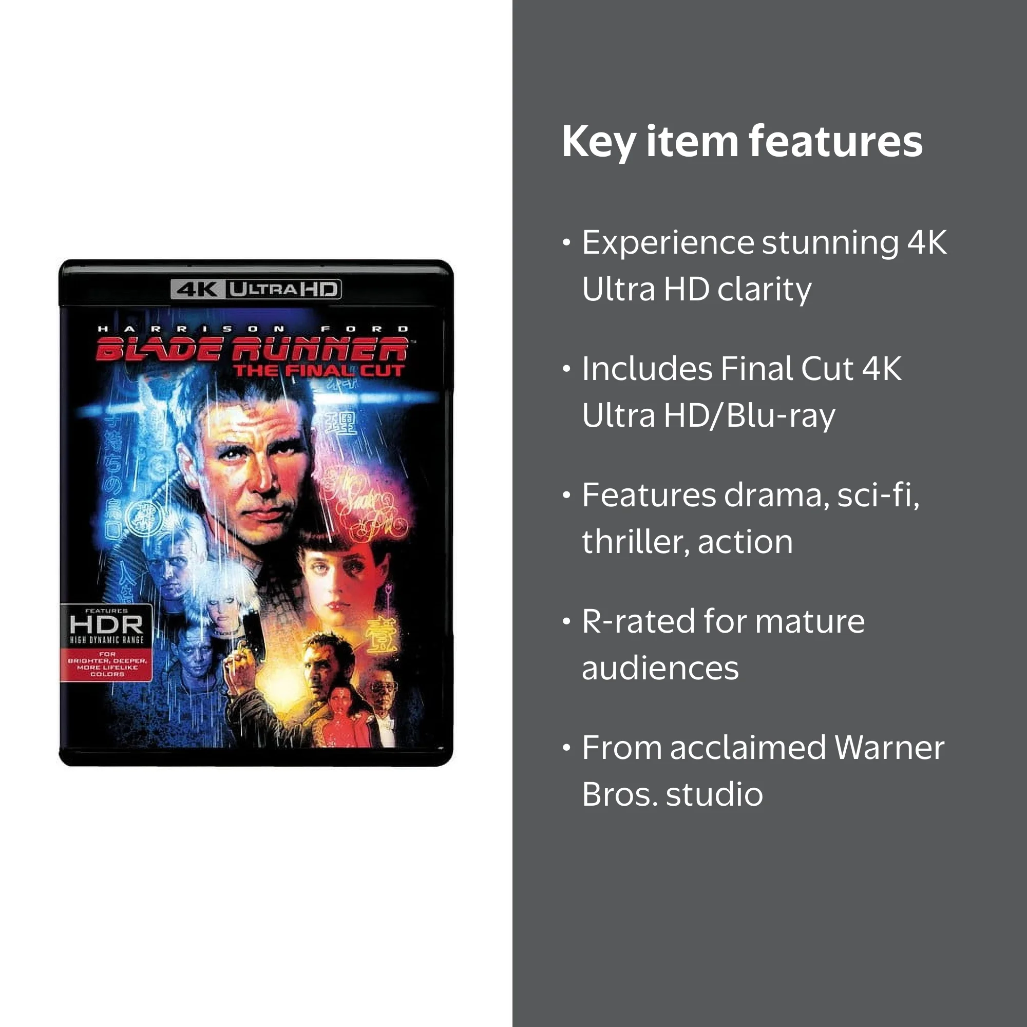 SDS, Blade Runner The Final Cut, 4K Ultra HD Blu-ray, Sci-Fi