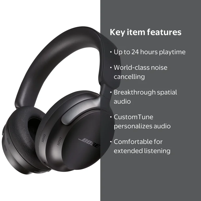Bose QuietComfort Ultra Headphones, Noise Cancelling Wireless