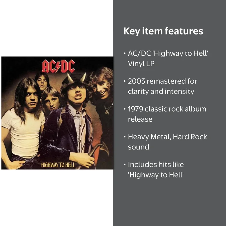 Sony, Vinyl LP, Highway to Hell, Classic AC/DC 2003 Remaster