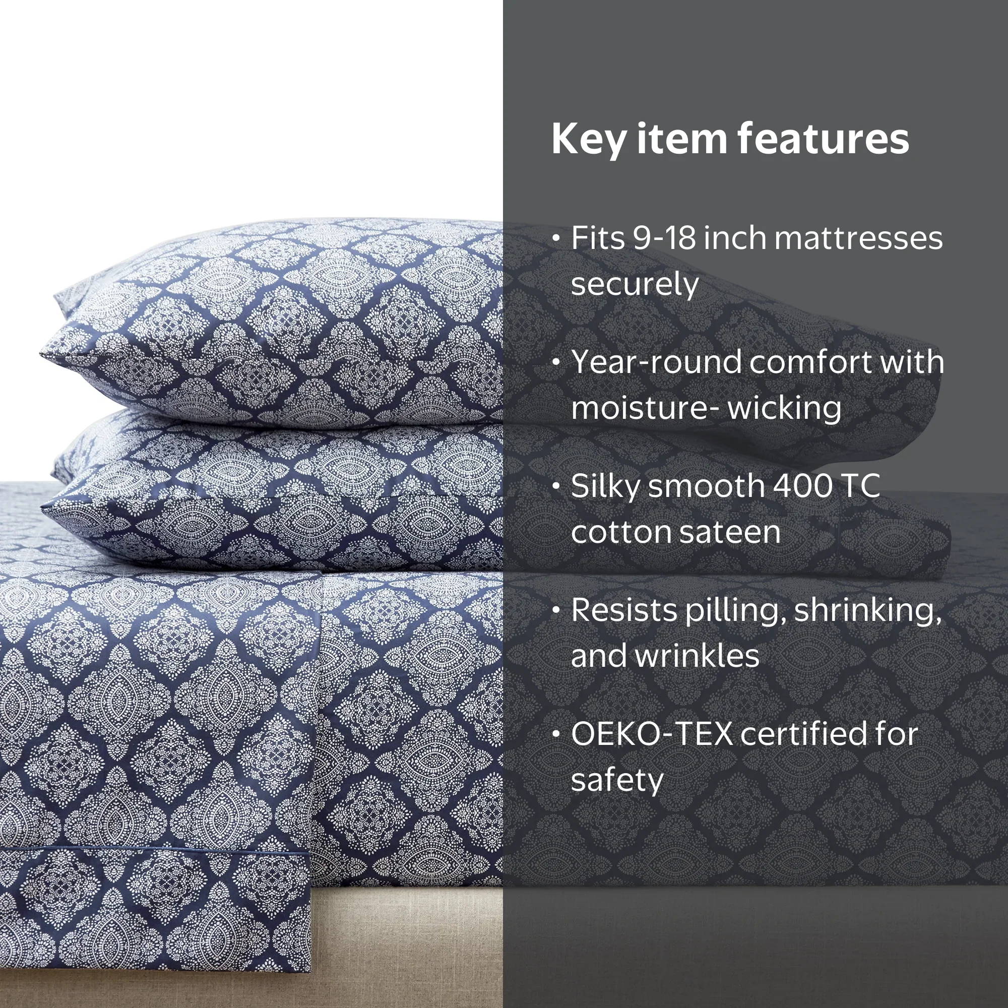Free Shipping! Better Homes & Gardens 4-Piece 400-Thread-Count