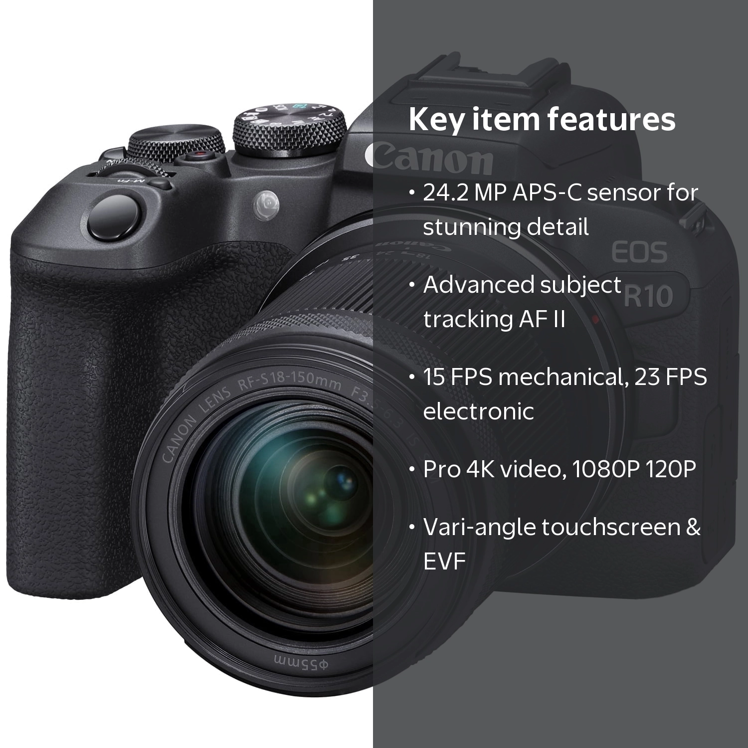 Canon, Mirrorless Camera, 24.2 Megapixels, with Lens - Walmart.com