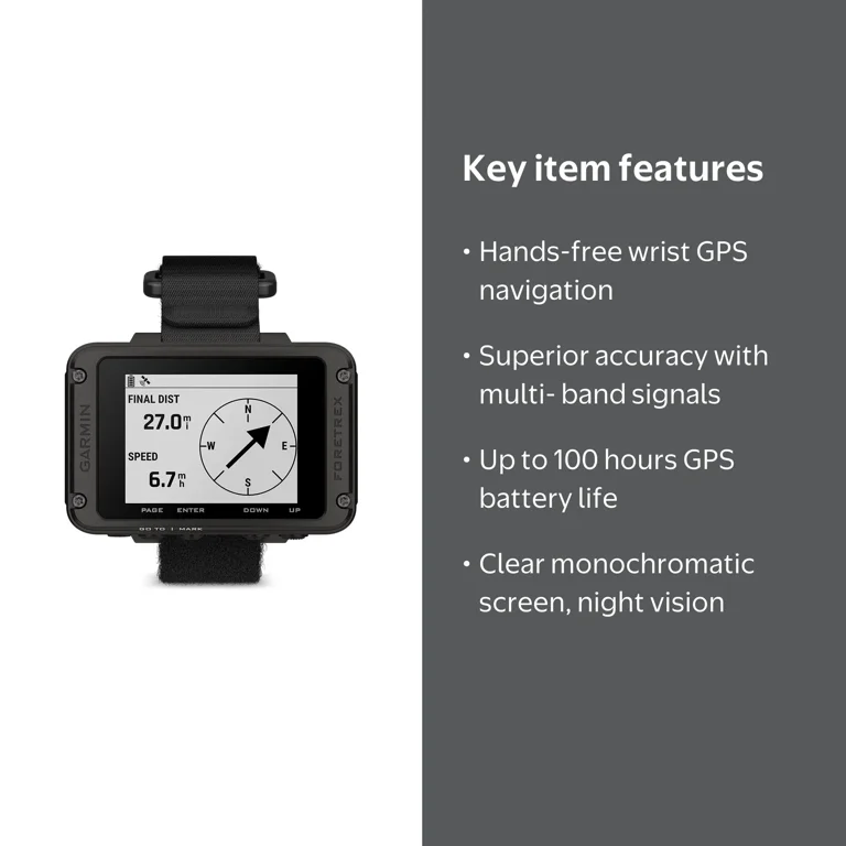 Garmin Foretrex 801, Wrist-Mounted GPS Navigator with REACH and