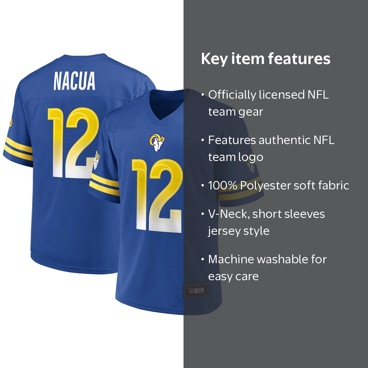 Los Angeles Rams, NFL Puka Nacua Men's Player Jersey, L, Polyester