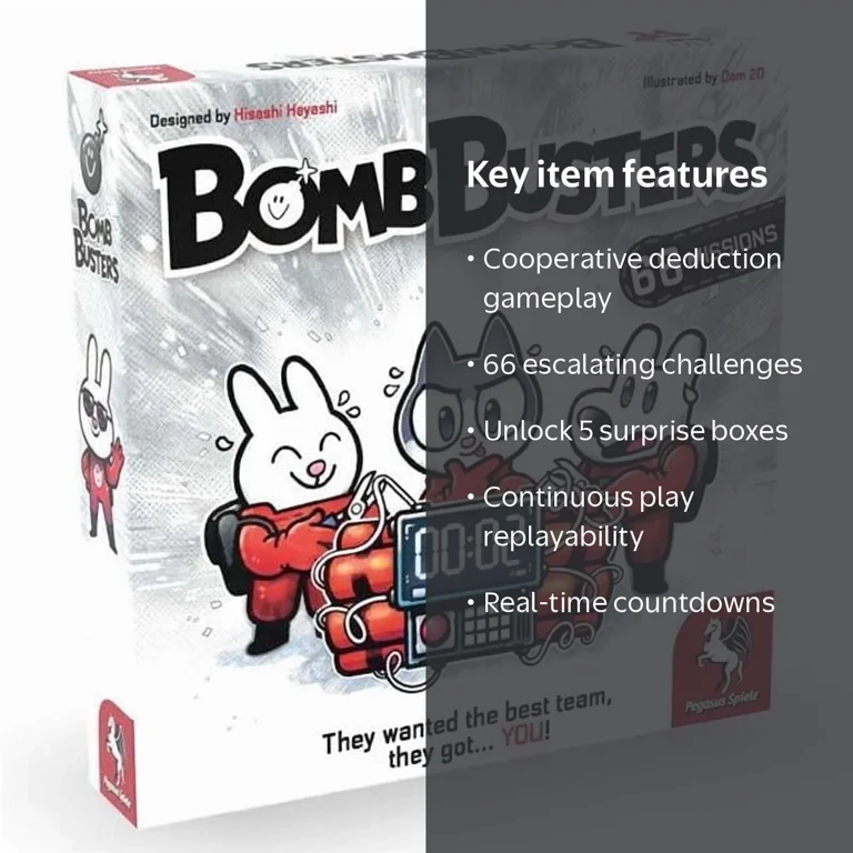 Pegasus Spiele, Bomb Busters, cooperative deduction game - Walmart.com