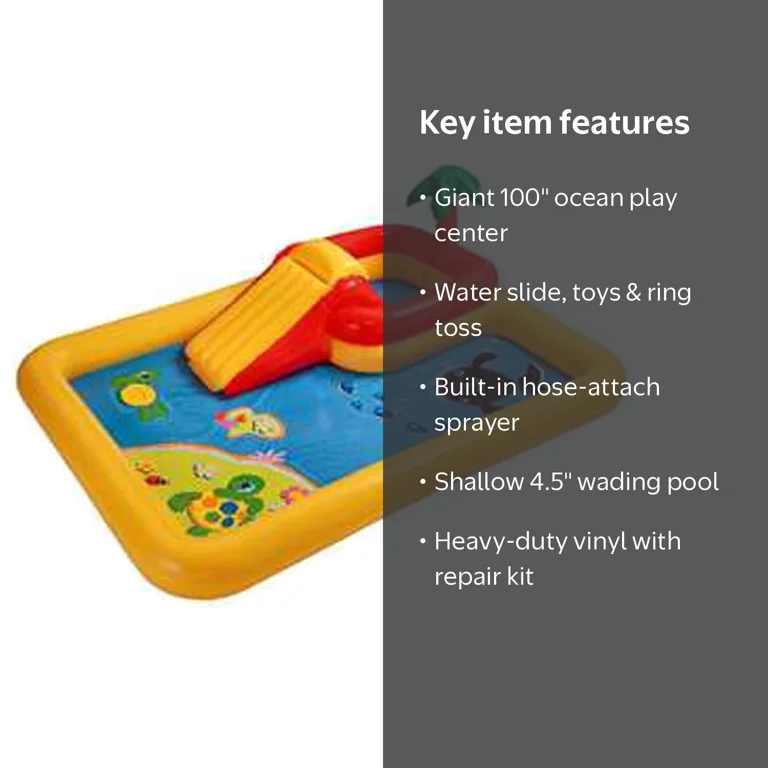 Intex 57454EP-DD Ocean Island Play Center Inflatable Wading Pool
