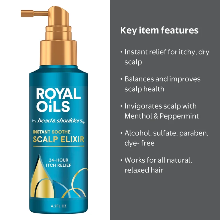 Head and Shoulders, Scalp Elixir, 4.2 fl oz, for Dry Scalp