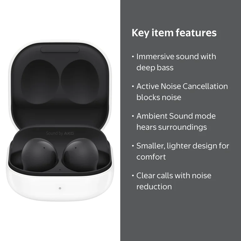 Samsung Galaxy Buds2 Earbuds, True Wireless, Noise Cancelling