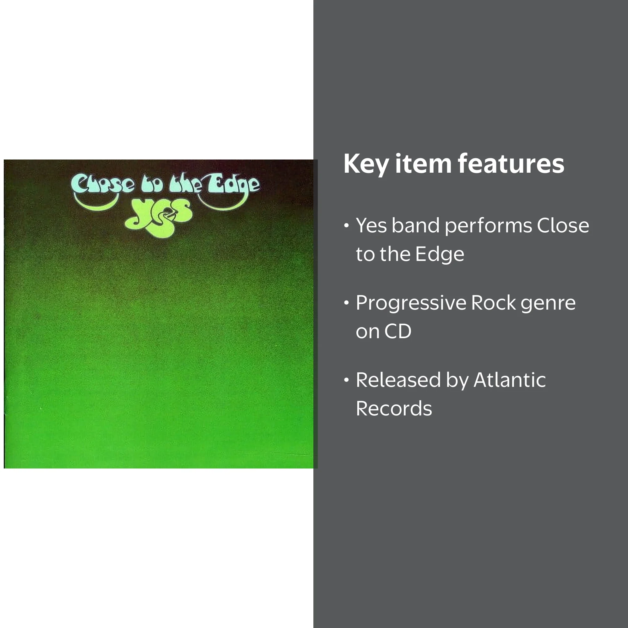Yes - Close to the Edge - Music & Performance - CD - Walmart.com