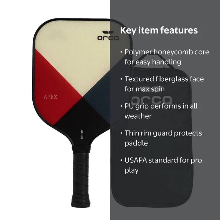 APACS FANTALA PRO 101 3U ブラック　ほぼ新品 Free Shipping! ORCA Apex Polymer Honeycomb Fiberglass Pickleball
