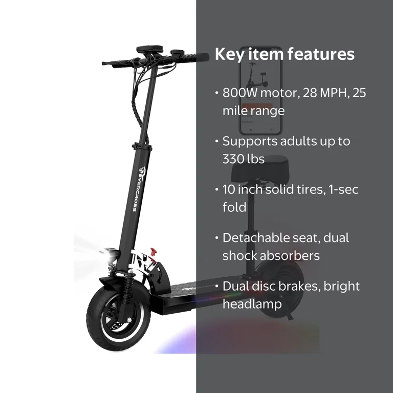 EVERCROSS Electric Scooter with 10