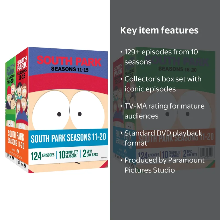 South Park: Seasons 11-20 DVD Collection (DVD) - Walmart.com