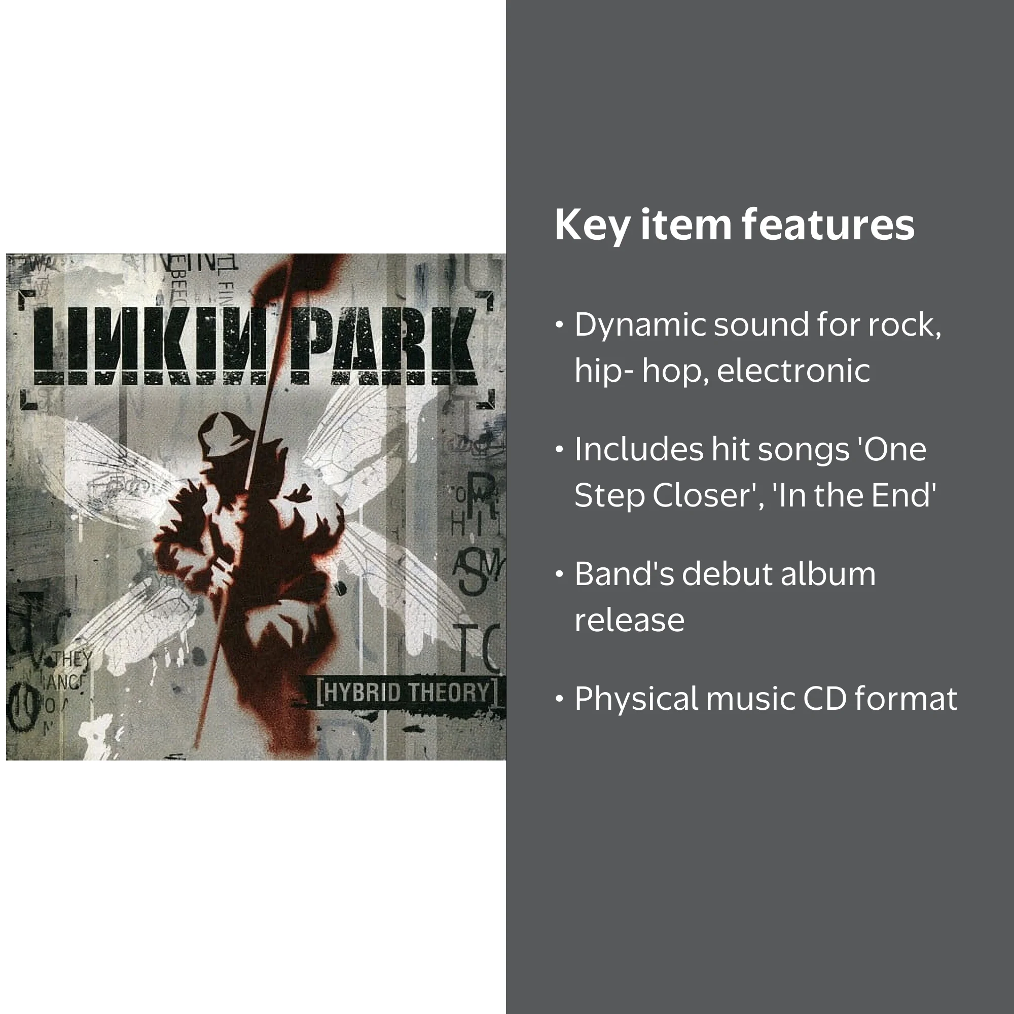 Linkin Park - Hybrid Theory Album - Aggressive Hard-Rock Music