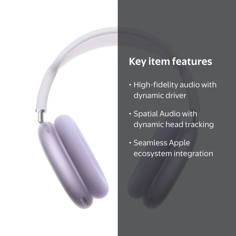 Apple AirPods Max - Purple Over-Ear Headphones with Dynamic Driver