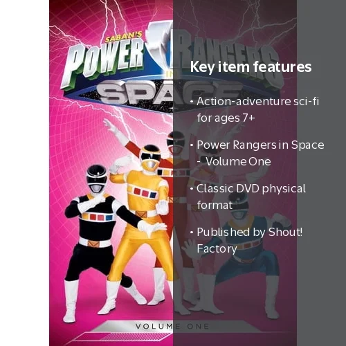 SDS, Power Rangers in Space DVD, Volume One, Kids Action Adventure