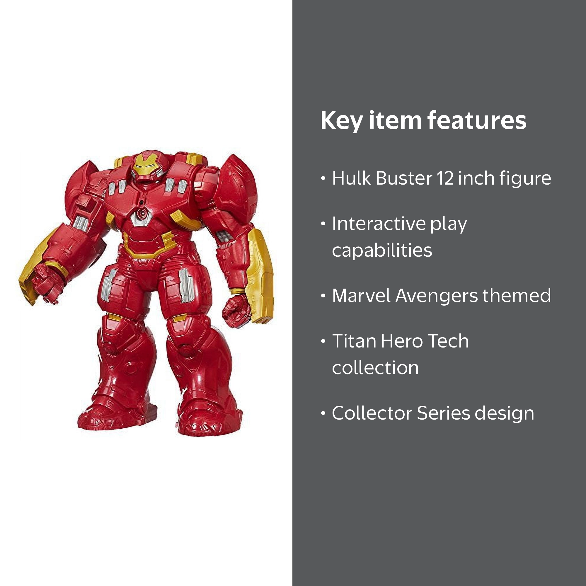 Marvel Avengers Titan Hero Tech Interactive Hulk Buster 12 Inch
