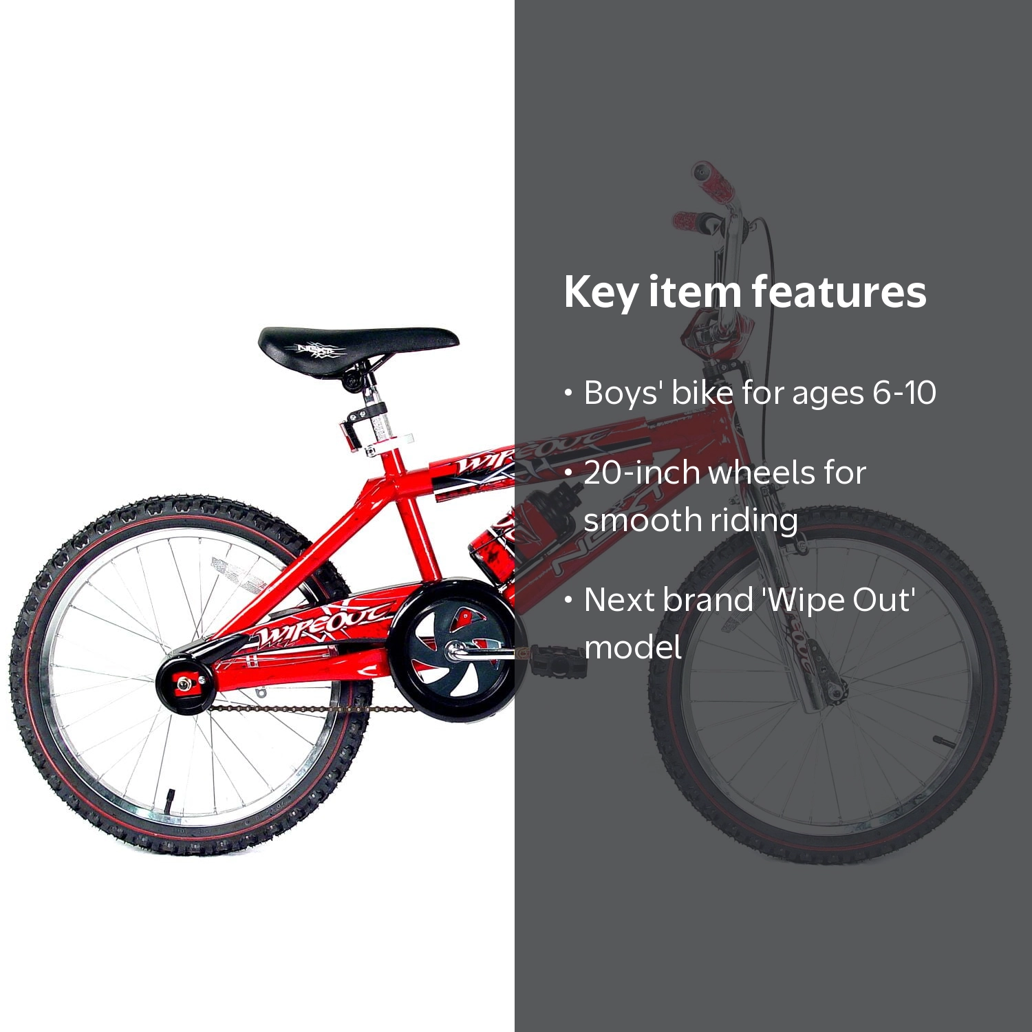 Free Shipping! Next 20 Inch Wipe Out Boys' Bike - Walmart.com